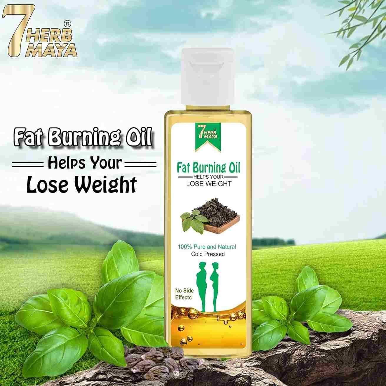 7Herbmaya Fat Burning Oil, Slimming oil, Fat Burner, Anti Cellulite & Skin Toning Slim Oil